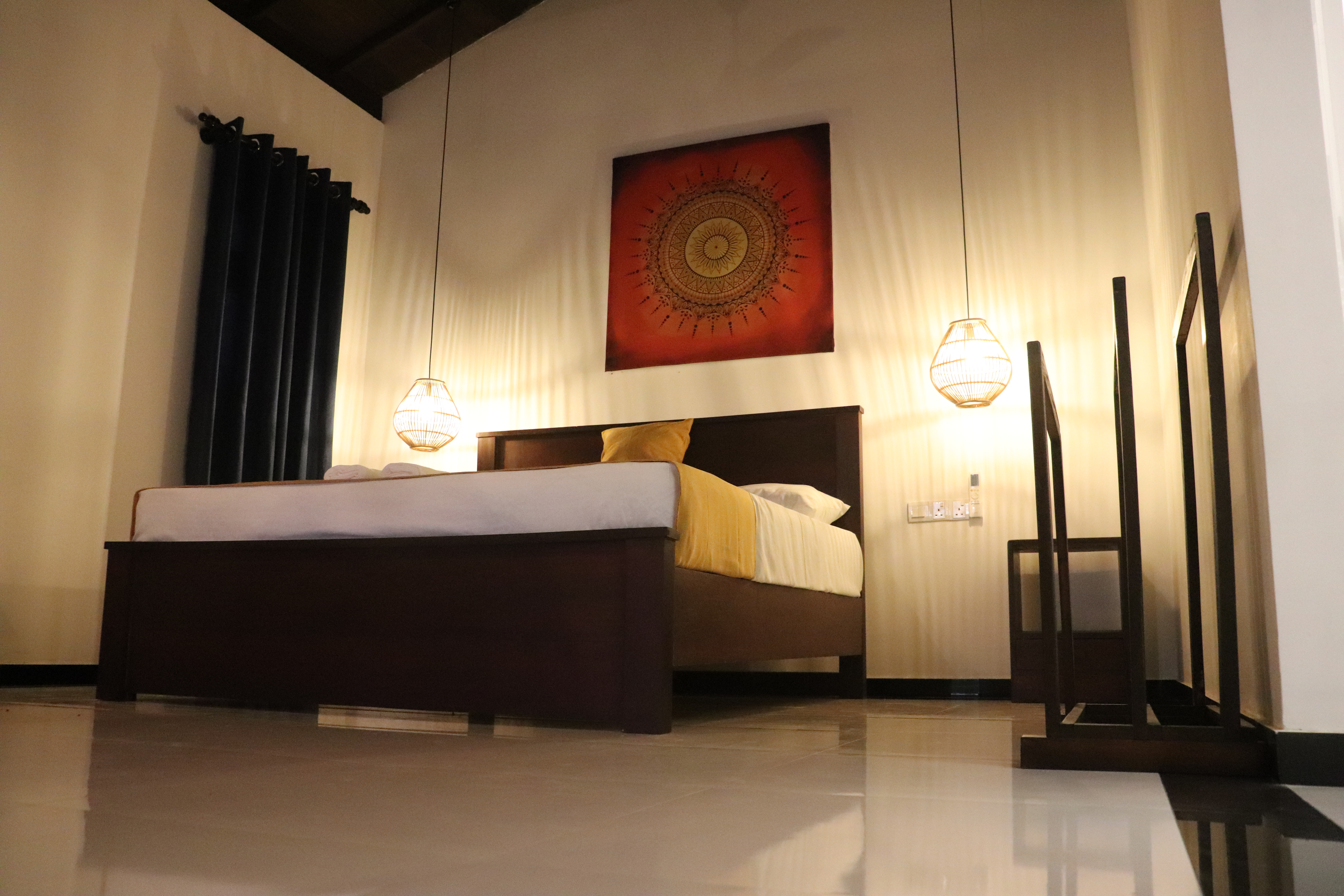 Bedroom angle inside the villa